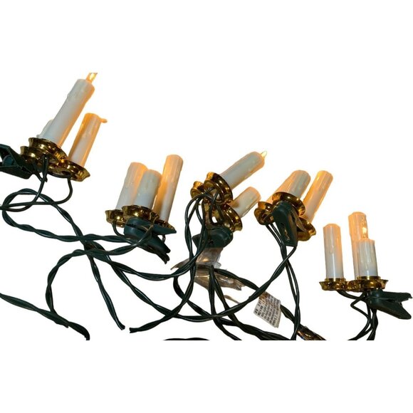 Christmas Candle String Light Set of 15 indoor Clip-on Lights - Picture 4 of 11